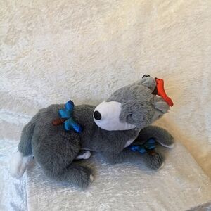 Blaze the Wolf butterflies and bird